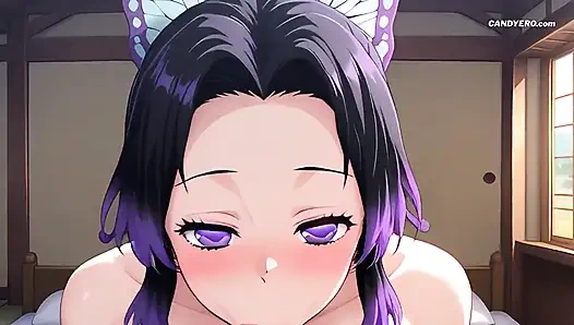 Тугое маленькое тело Shinobu приняло каждый дюйм - и умоляло о большем - AI сгенерированное