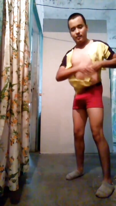 Jesus in excited boxer