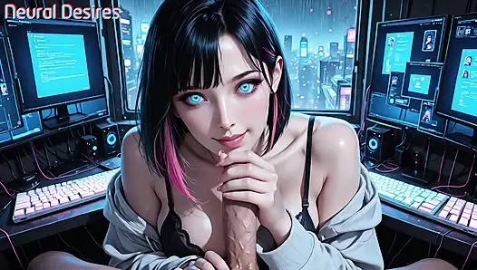 Neonsignal nach Mitternacht - ai-generated