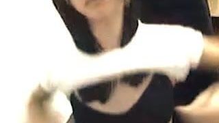 Sexy Schätzchen vor der Webcam