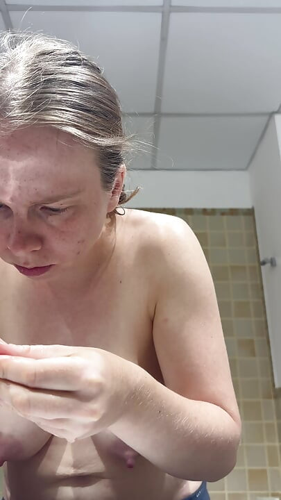 Teen Brushes Her Teeth and Puts on Her Retainers