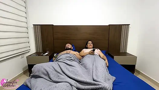 I give my boyfriend something to rest and his friend takes the opportunity to enter the room and fucks me in the same bed next to him (Part 1)
