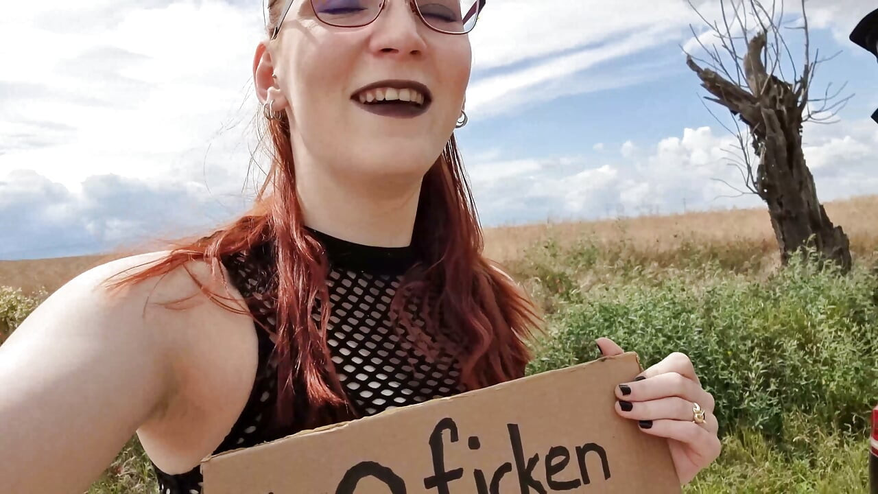Redhead Goth Girl Gets Fucked In Car After Festival