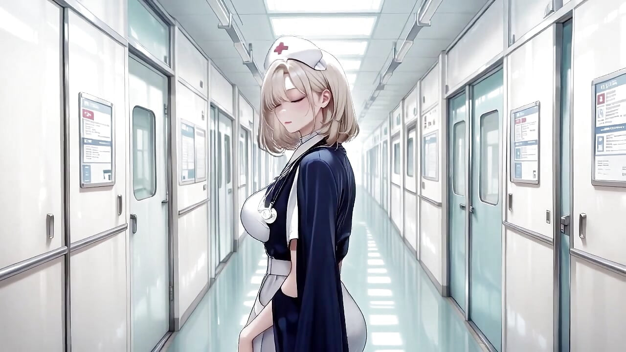 Blonde Nurse! Private Moments in the Hospital Corridor, Secrets Under That White Coat Are Insane!
