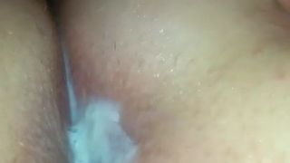 Girlfriend creamy pussy and squirting