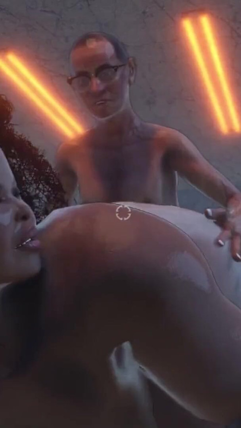 Oranga carnassa nigerian BBW and old perv man | Clip 1