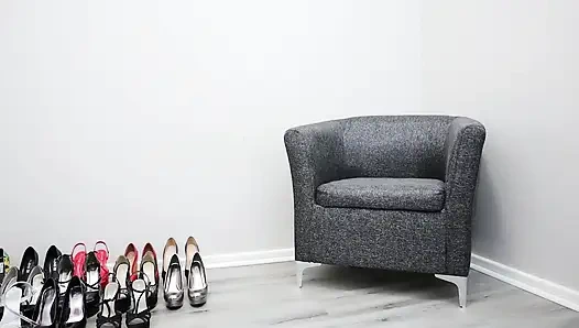 Yüksek topuk denemesi - 15 topuklu ayakkabı!