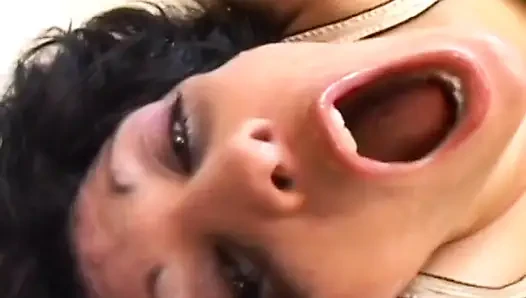 Guy uses sex toys to fuck nylon clad slut's ass and cunt from behind