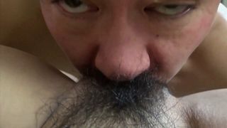 Creampie and hairy pussy – amateur porn from Japan