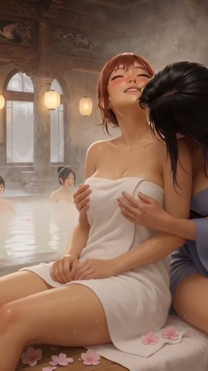 Sensual Onsen Night – Breast Caress & Neck Licking | Clip 1