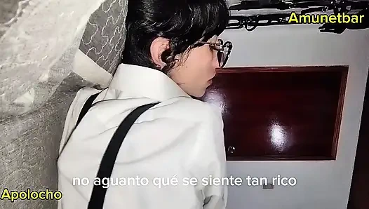 Friend insists and gives her what she wants!!