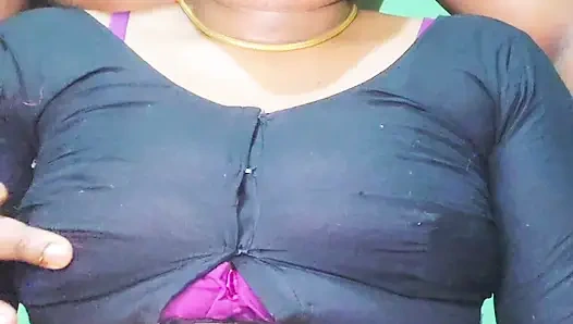 Indische tante hatte angst, nachdem sie ehemann mit großem schwanz gesehen hatte