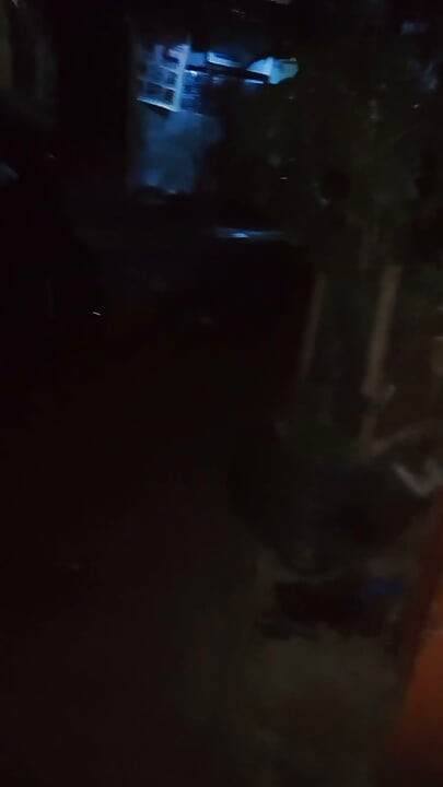 Waiting for Stepdad in the Dark. Cuming on the Street!