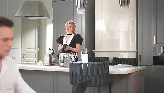 Ich habe saubergeputzt, abgestaubt und dann gelutscht. Es ist so hart, ein zimmermädchen zu sein! 4K HD tim Team