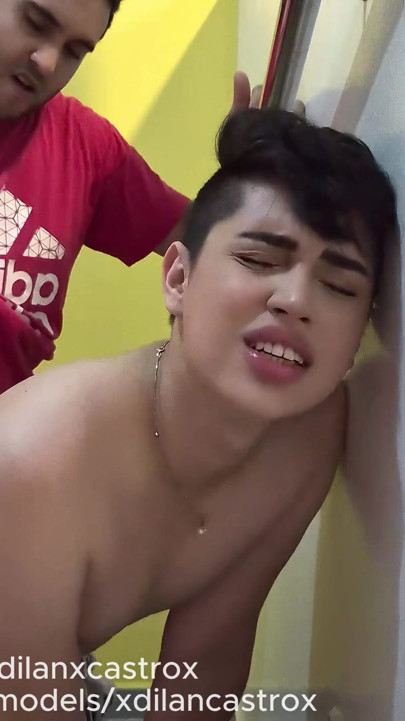 BEAUTIFUL HAIRLESS TWINK GETS FUCKED BAREBACK BY HAIRY HETERO MARRIED AND ENDS UP FULL OF CREAMPIE CUM. | Clip 1