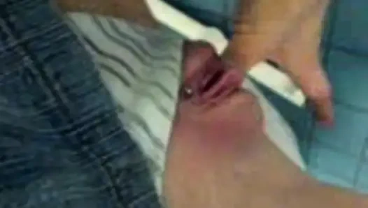 quickly tested the new toy during the break