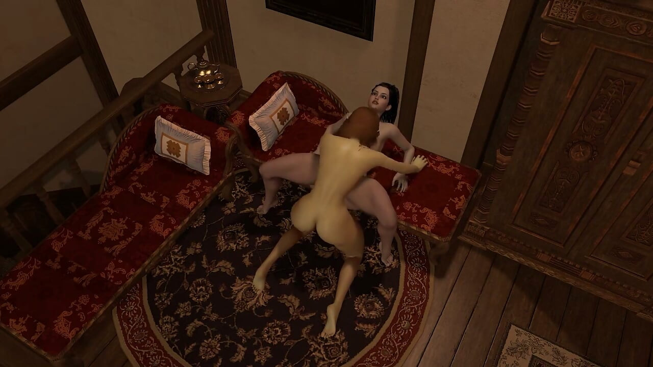 Ladyboy Rides Ladyboy Ass Hard on the Sofa