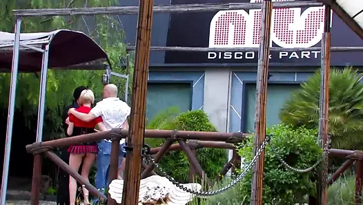 Orgy at a private strip club