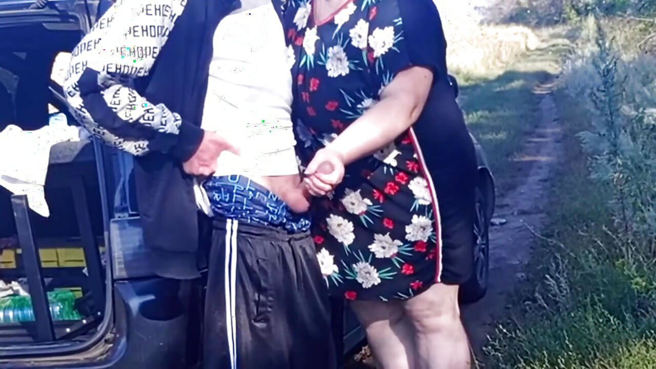 Stepmom Holds My Dick While I Pee and Then Sucks It