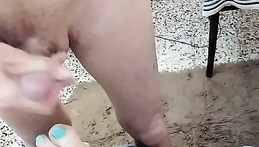 Busty Girl Gets Cum on Her Feet