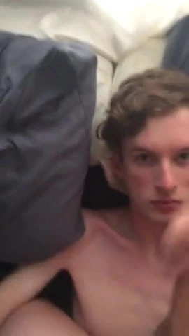 Giving his twink friend a facial