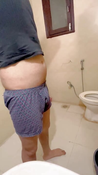 Morning Bathroom Penis Shave - Close-Up Shaving with Foam  Desi Solo