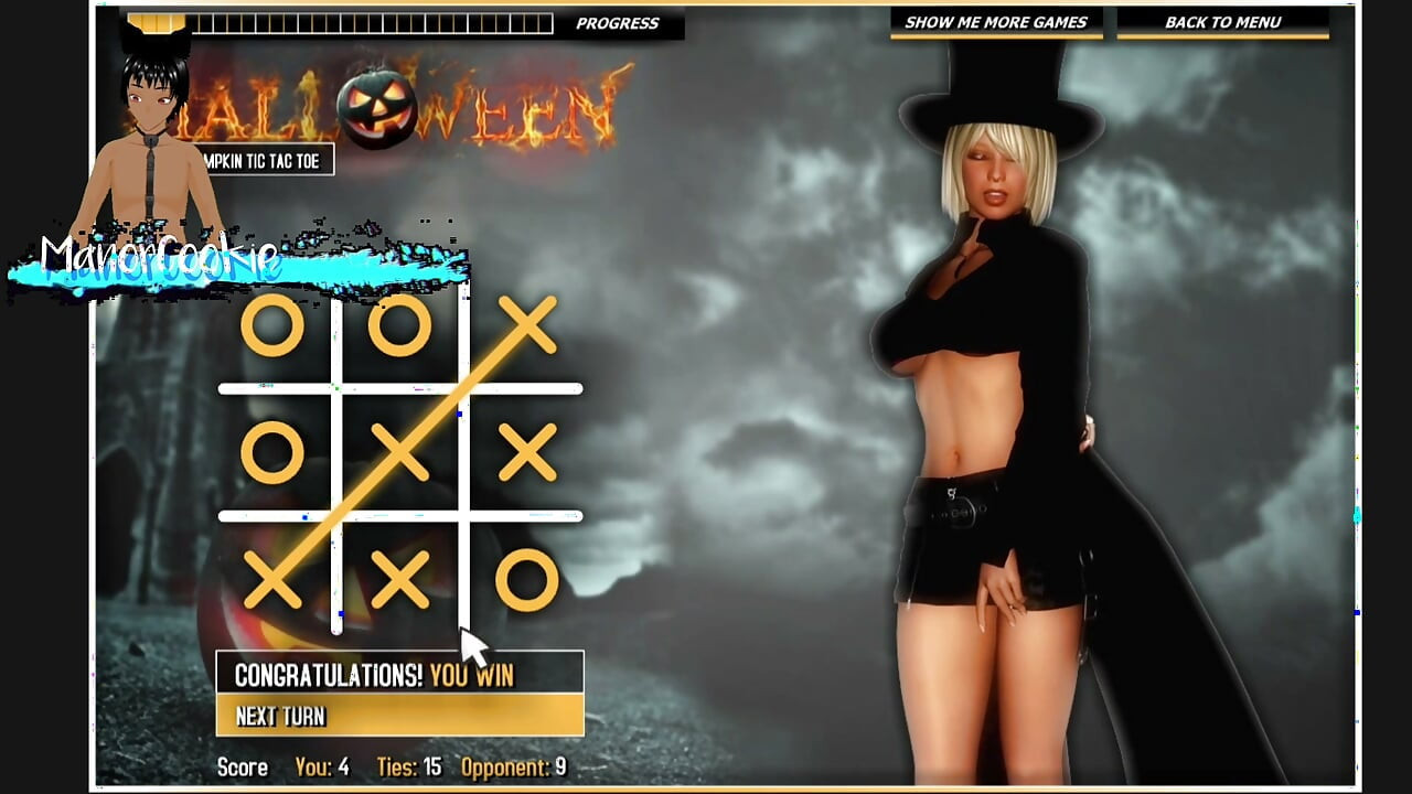 Halloween Hot Pumpkin Tic Tac Toe - This game is the worst.