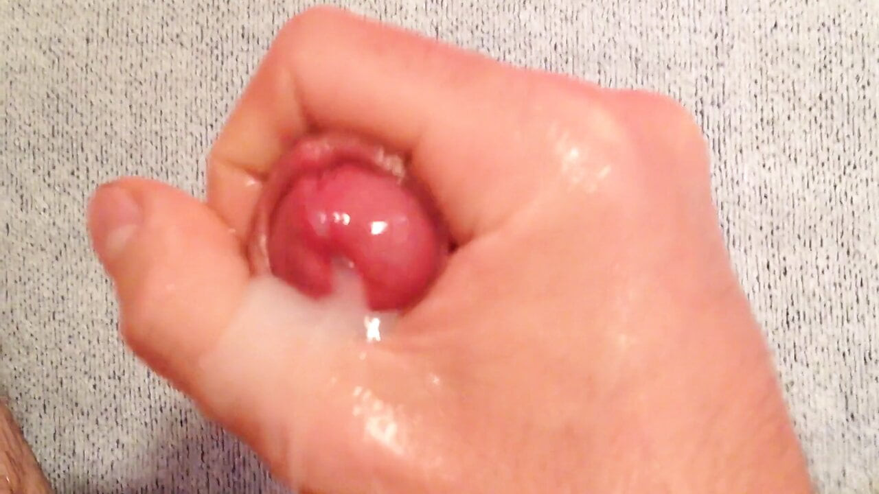 Solo Handjob #3 Masturbate & Orgasm - Young Oiled Cock Cum