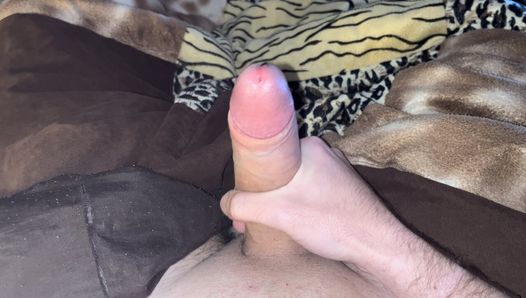Playing my dick while girlfriend is away
