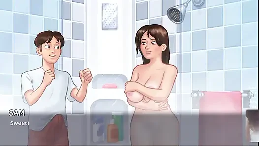 I GAVE MY STEPMOM ANALINGUS IN THE SHOWER AND SHE GAVE ME HANDJOB.DEBBIE SEX SCENE!