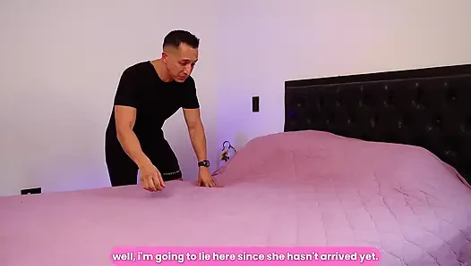 My stepsister sneaks into my bed and I accidentally fuck her in the ass