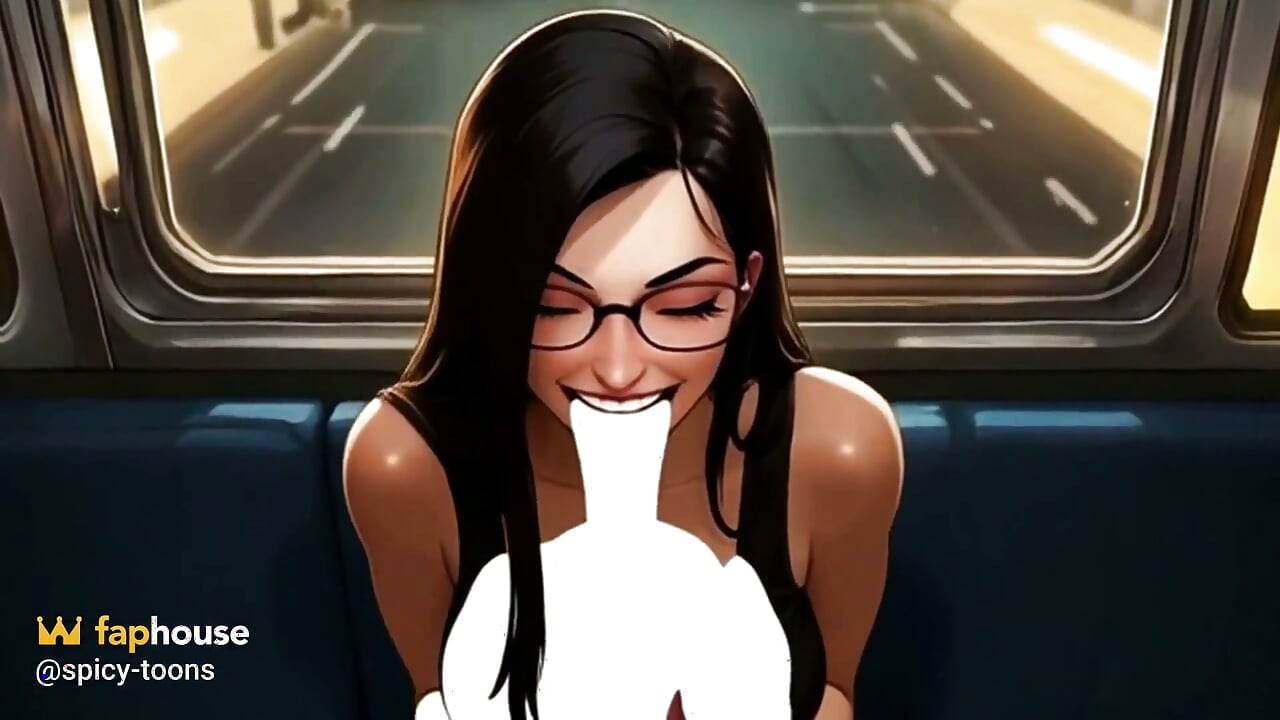 Lin's Friends Help Drain Your Cock on the Bus