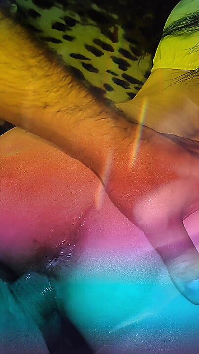 Pov sex with colour light