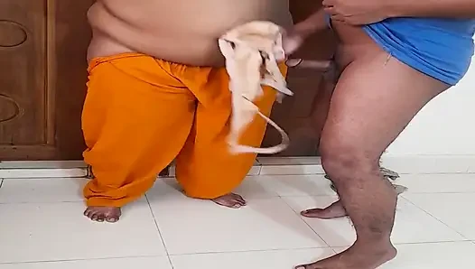 Indian Hot 60-year-old Granny Fucked by 18-year-old Step Grandson