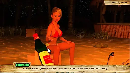 Lewd Island # 5 - sie liebt es wirklich, schwanz zu lutschen, als ob sie ein profi ist