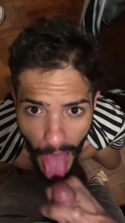 Blowjob facial cum