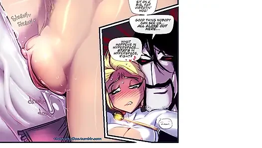 Power Girl X Lobo - super babe rides BIG FAT HOG