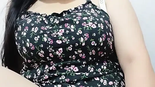 Beautiful big sister just came from a small village