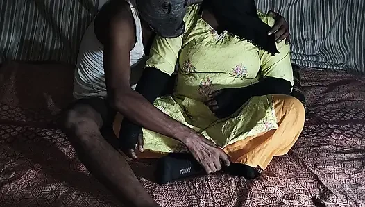 Real new village couple performance in at home, joss couple show