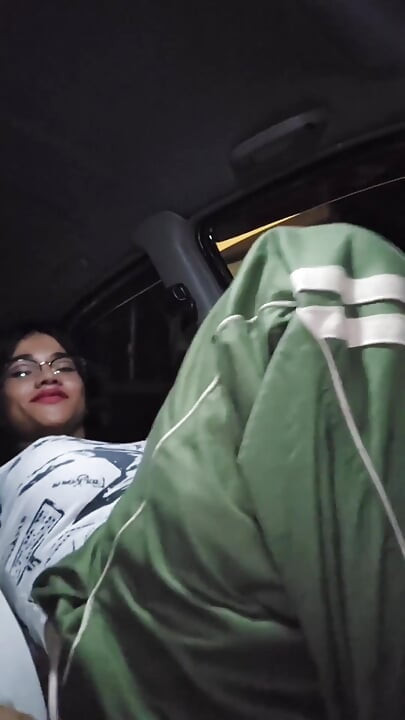Jerking My Cock While the Driver Go to Home