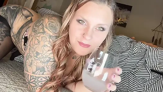 Kinkiest Fantasy Slutty Spit and Squirt Glass