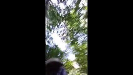 naked exhibitionist jerking in public outdoor with cumshot