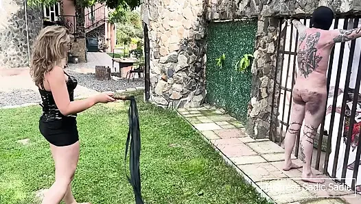Hardcore Corporal Punishment with Bullwhip and Flogger by Two Merciless Dommes