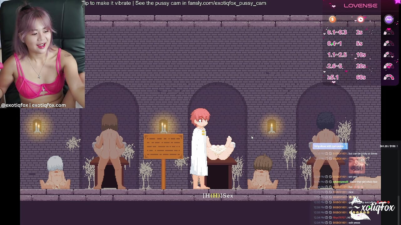 Dick Hungry Sluts! Castle of Tempation Part 1 ExotiqFox Gamer Girl Gooning Live Masurbation
