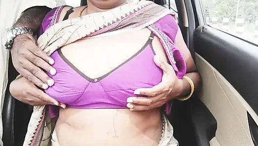 Telugu Stepmom and Stepson Car Sex Crezy Dirty Talks.