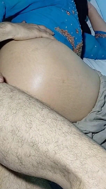 Iconic moment from "STEP BROTHER DISCOVERED TASTE OF ANAL FUCKING IN THE TIGHT ASSHOLE OF INDIAN DESI CHACHI"