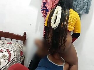 Hintli kız erkek arkadaşını ateşli bir şekilde sikiyor - tamil net ses