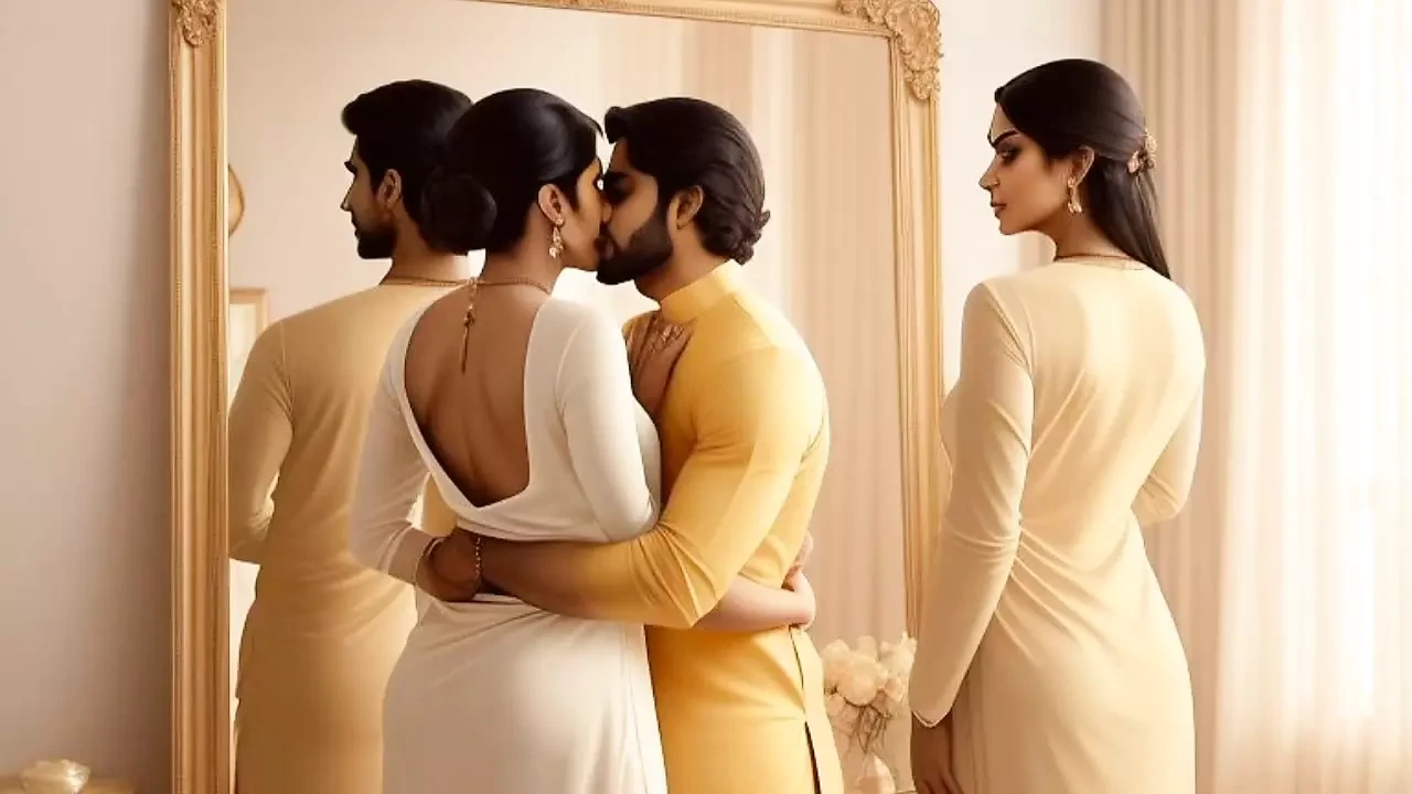 Indian desi girl must kiss on the pretext of shopping
