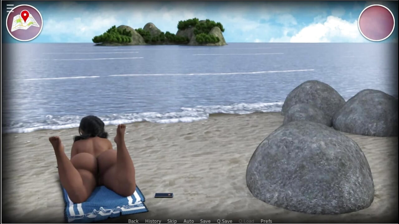 Fat Sluts On The Sun - Game Guy Fucks Milf On The Beach With Big Tits Girlfriend Swallows His Cum