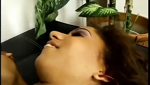 Slender brunette gets hard nailing action from behind